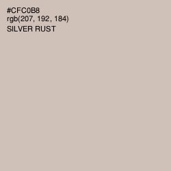#CFC0B8 - Silver Rust Color Image